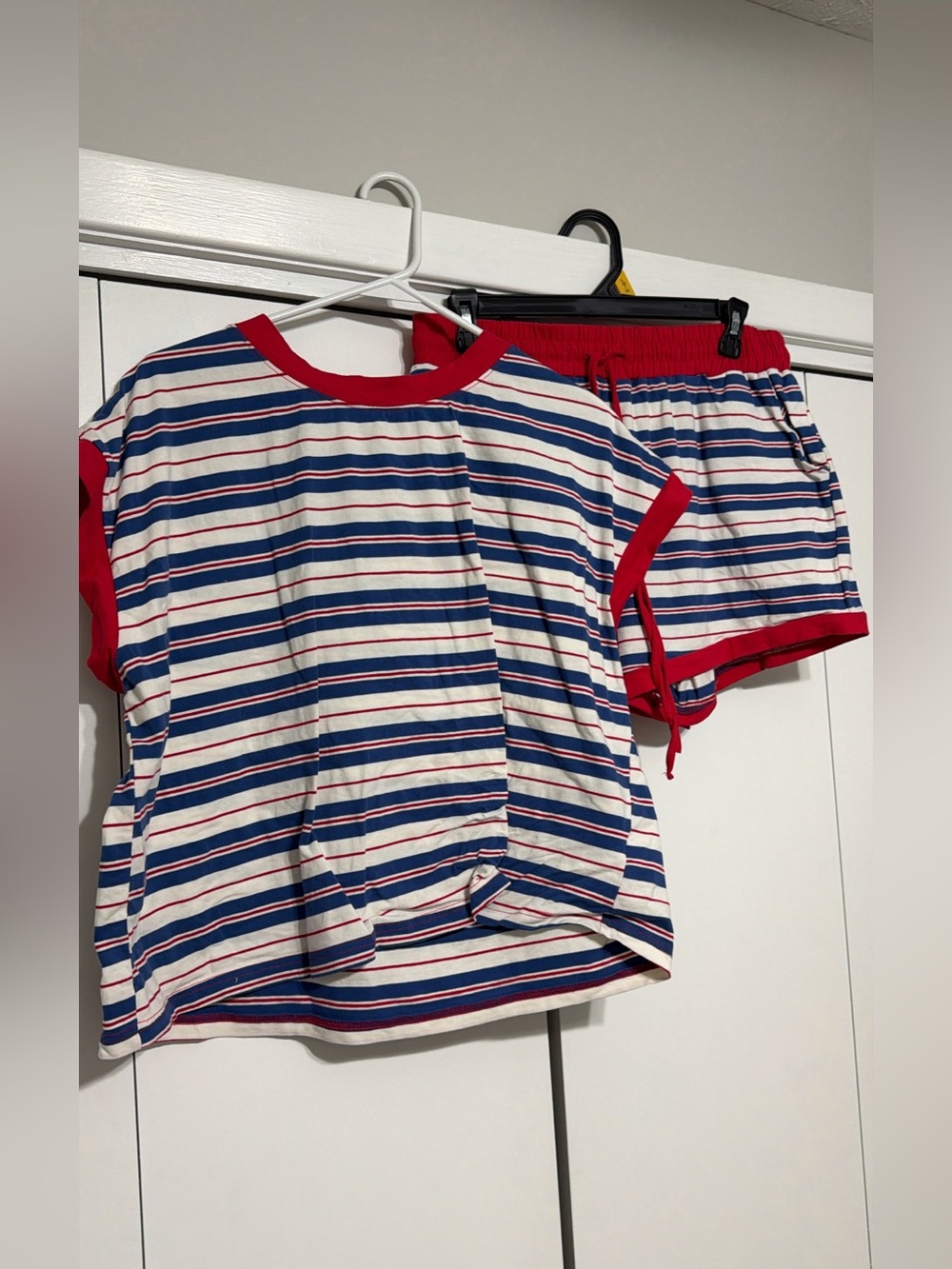 Shorts Set - Red, Blue & White